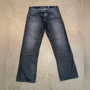 Guess Denim Desmond Relaxed For Jeans Men's 34x30 (34x31) Pants Blue